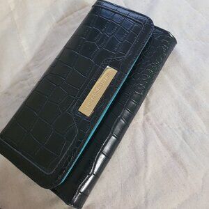 Black alligator print wallet